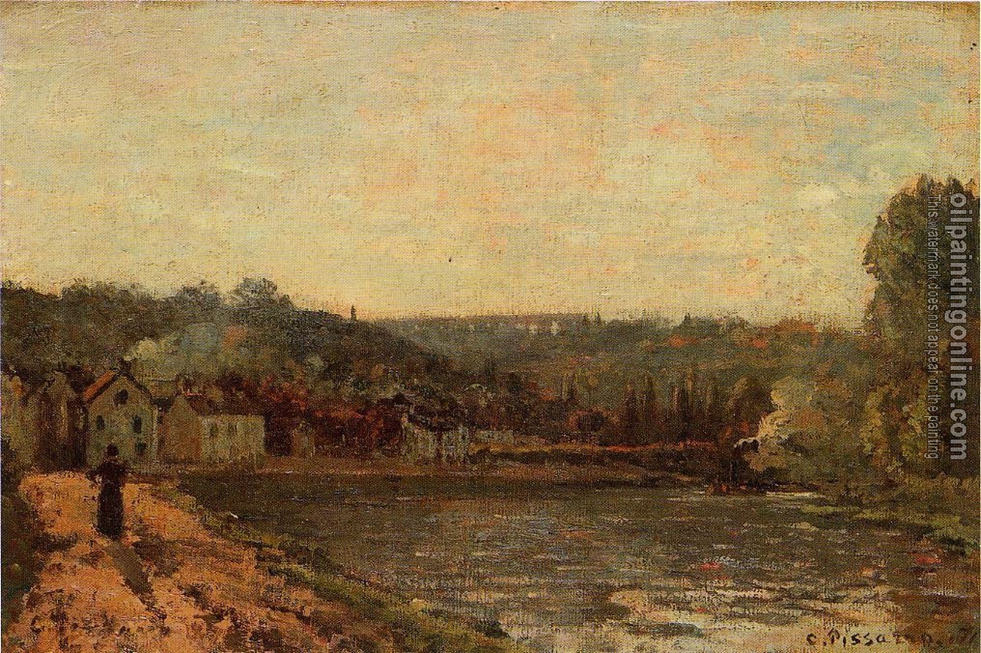 Pissarro, Camille - The Banks of the Seine at Bougival